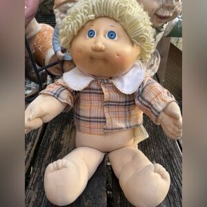 Cabbage Patch Kids CPK Doll Boy Blonde Blue Eyes Dimples HM2 1984 Vintage 80s